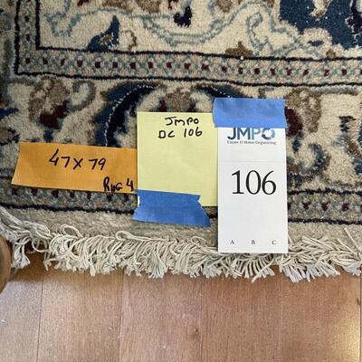 Lot 106 Navy Blue Area Rug