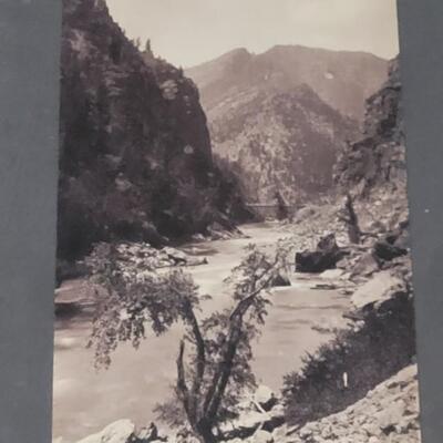 Lot 183: Antique Photograph of Black Canyon of the Gunnison National Park