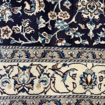 Lot 103 - Persian Style Navy Blue Area Rug 