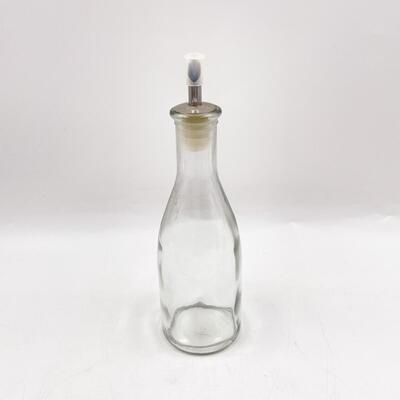 SMALL GLASS OIL BOTTLE