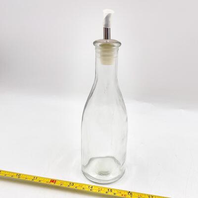 SMALL GLASS OIL BOTTLE