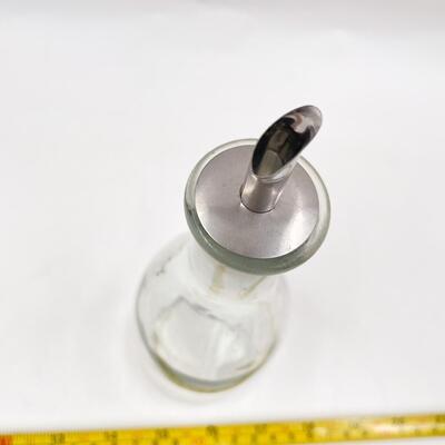 SMALL GLASS OIL BOTTLE