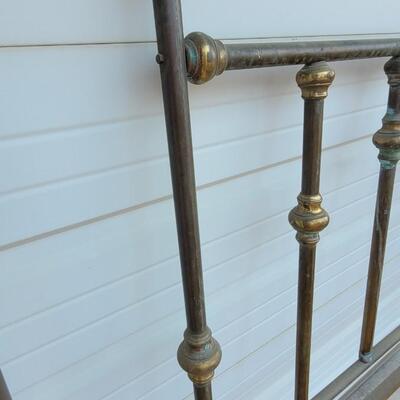 Lot 189: Antique Headboard & Footboard - no rails
