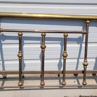 Lot 189: Antique Headboard & Footboard - no rails