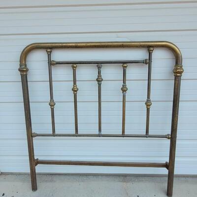 Lot 189: Antique Headboard & Footboard - no rails