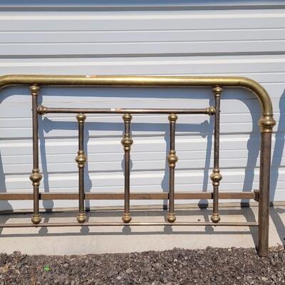 Lot 189: Antique Headboard & Footboard - no rails