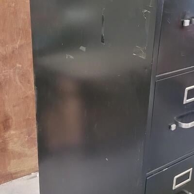 Lot 192: Black File Cabinet 