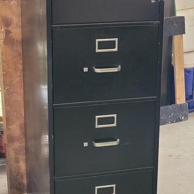 Lot 193: HON Black File Cabinet 