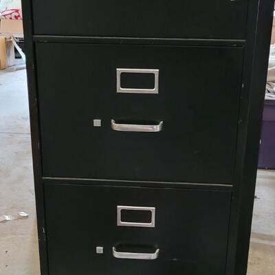 Lot 193: HON Black File Cabinet 