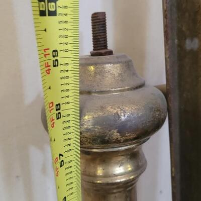 Lot 194: Antique Brass Bed (knobs for Headboard are included)