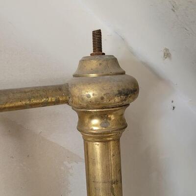 Lot 194: Antique Brass Bed (knobs for Headboard are included)
