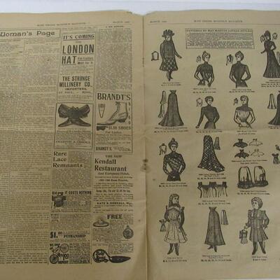 Antique Mail Order Montly Paper, March 1900, St. Paul, MN, Rare
