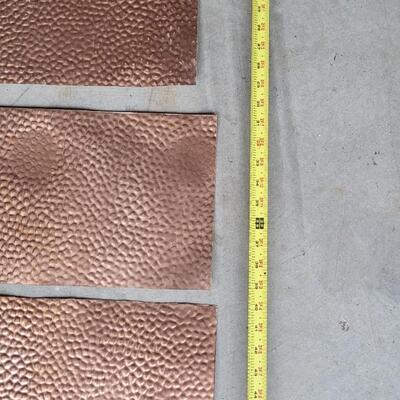 Lot 208: Hammer Copper Penny Tin Sheets & Trim