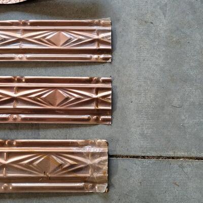 Lot 208: Hammer Copper Penny Tin Sheets & Trim