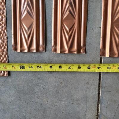 Lot 208: Hammer Copper Penny Tin Sheets & Trim