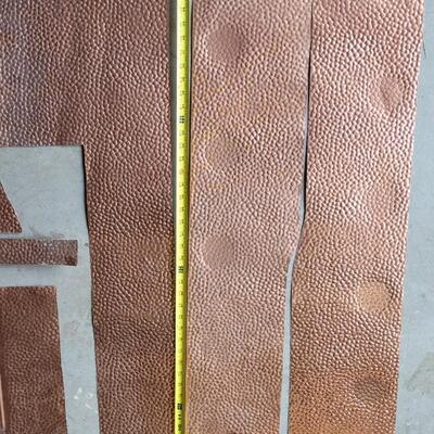 Lot 208: Hammer Copper Penny Tin Sheets & Trim