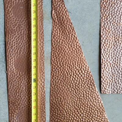 Lot 208: Hammer Copper Penny Tin Sheets & Trim