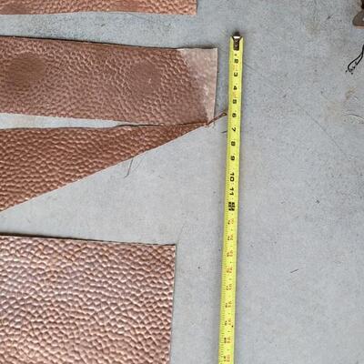 Lot 208: Hammer Copper Penny Tin Sheets & Trim