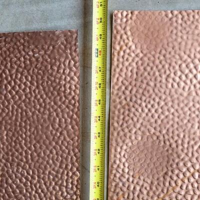 Lot 208: Hammer Copper Penny Tin Sheets & Trim