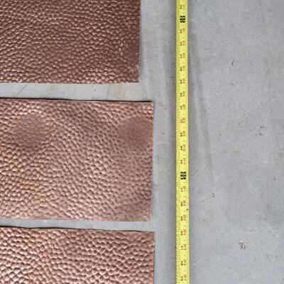 Lot 208: Hammer Copper Penny Tin Sheets & Trim