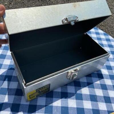 Lot 223: Metal File Away Safety Chest