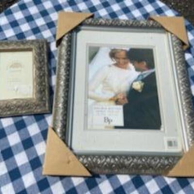 Lot 227: (2) Picture Frames (Large Silver & Small Gold Gilt)