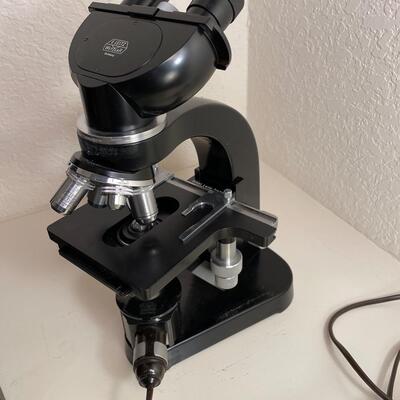 Lot 176  Vintage Leitz Microscope Set