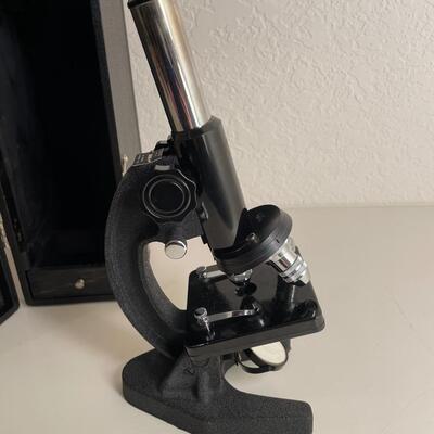 Lot 177  Vintage Testa Microscope