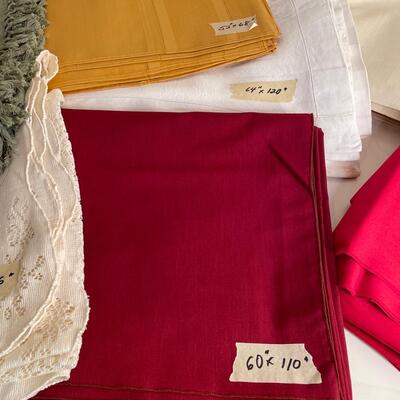 Lot 180  Variety of Tablecloths 