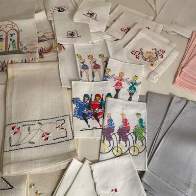 Lot 183  Assortment of Vintage Linens
