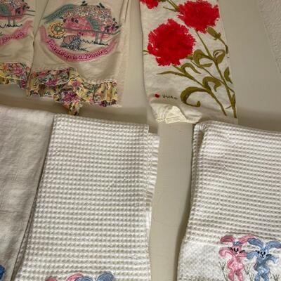 Lot 184 Embroidered Dish Towels