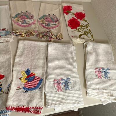 Lot 184 Embroidered Dish Towels