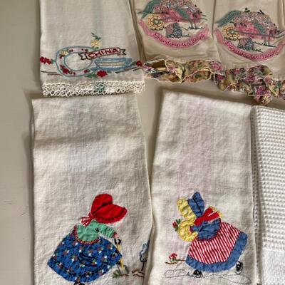 Lot 184 Embroidered Dish Towels