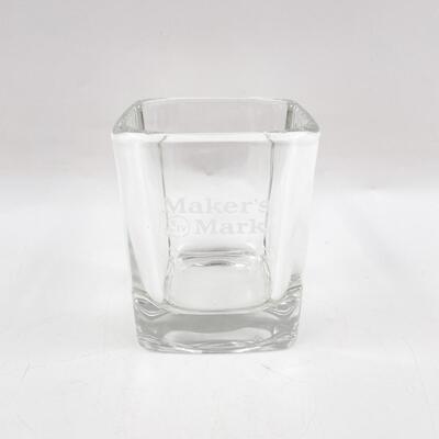 MAKERâ€™S MARK SQUARE WHISKEY GLASS