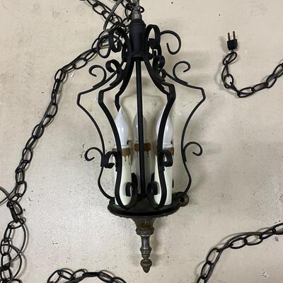 Lot 204  Black Chandelier 