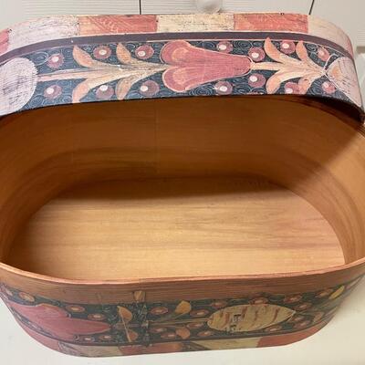 Lot 206  Wooden Oval Decorative Box