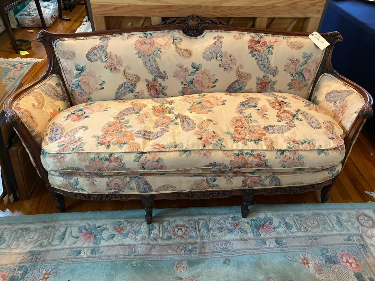 Antique Down Cushion Sofa