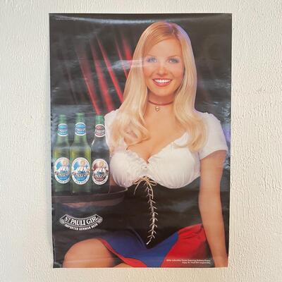 â€œST. PAULI GIRL BEERâ€ BRITTANY EVANS POSTER