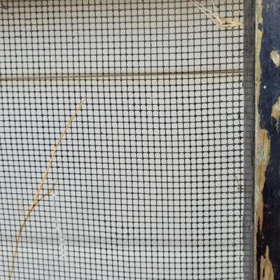 Lot 228: Vintage Farmhouse Window Screen Black Chippy Paint