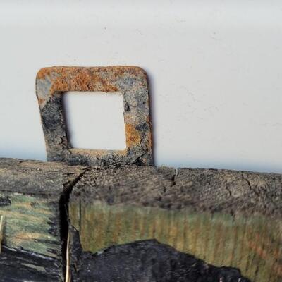 Lot 228: Vintage Farmhouse Window Screen Black Chippy Paint