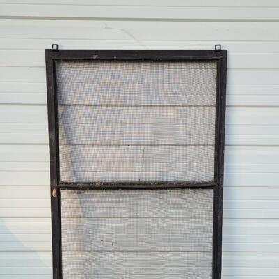 Lot 229: Vintage Farmhouse Window Screen Chippy Paint 