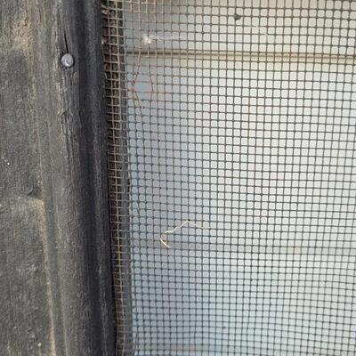 Lot 229: Vintage Farmhouse Window Screen Chippy Paint 