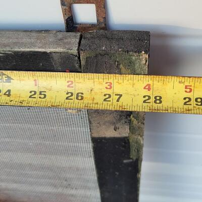 Lot 233: Vintage Farmhouse Window Screen Chippy Paint 