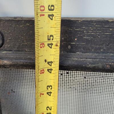 Lot 234: Vintage Farmhouse Window Screen Chippy Paint 