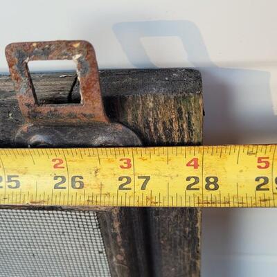 Lot 234: Vintage Farmhouse Window Screen Chippy Paint 