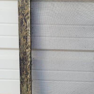 Lot 234: Vintage Farmhouse Window Screen Chippy Paint 