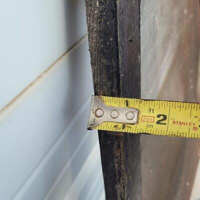 Lot 235: Vintage Farmhouse Window Screen Chippy Paint 