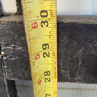 Lot 235: Vintage Farmhouse Window Screen Chippy Paint 