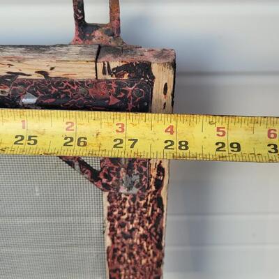 Lot 236: Vintage Farmhouse Window Screen Chippy Paint 