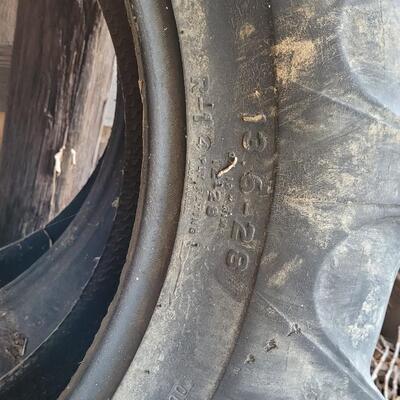 Lot 240: (2) Vintage Large Tractor Tires *****Pick Up for this Item will be scheduled for a later date with the winner. 